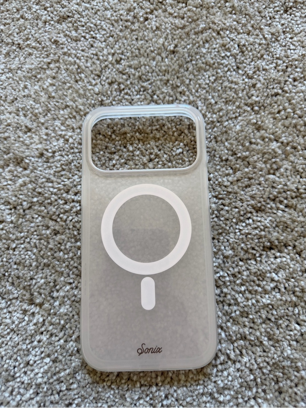 Sonix Jelly Apricot case for iPhone 17 Pro max with White MagSafe Ring
